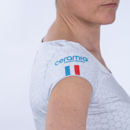 TEE-SHIRT femme de marque Française LA FOULEE FRANCAISE conçue par CERAMIQ