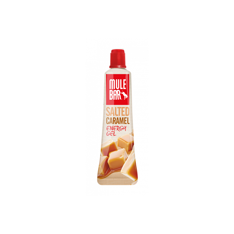 Gel énergétique mulebar saveur caramel salé sans gluten de marque française