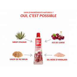 Gel énergétique mulebar saveur cerise végan de marque française