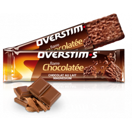 barre overstims saveur chocolat-magnésium de marque Française