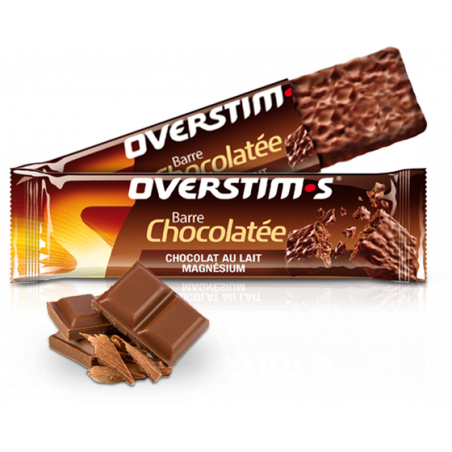 barre overstims saveur chocolat-magnésium de marque Française