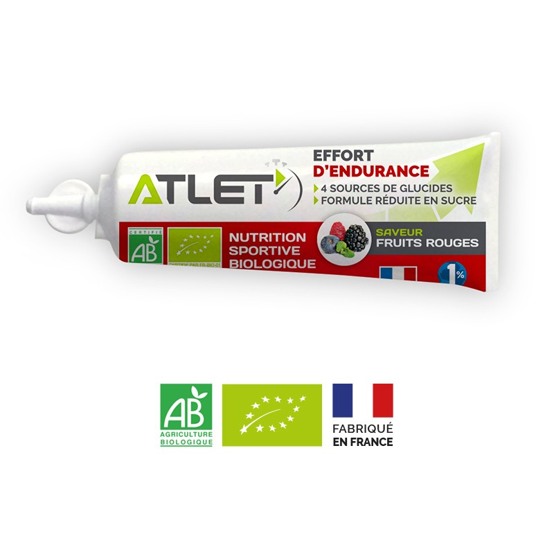 gel ATLET NUTRITION saveur Fruits Rouges